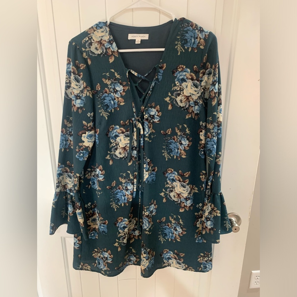 Blue Floral Dress